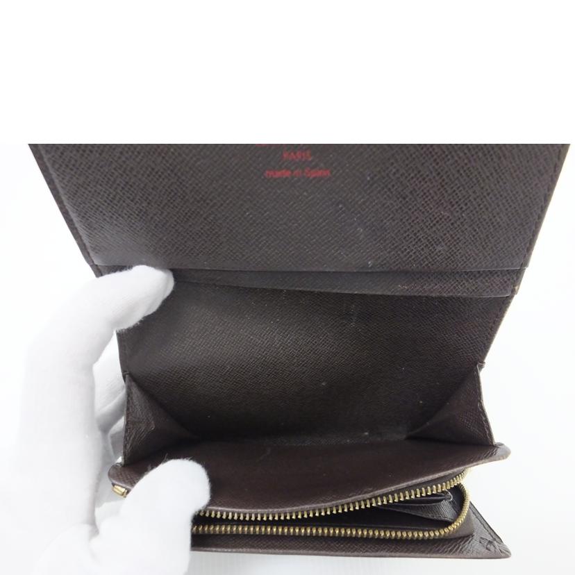 ＬＶ LV/ポルトモネ・ビエ・トレゾール／ダミエエベヌ/N61730//CA1011/Bランク/88
