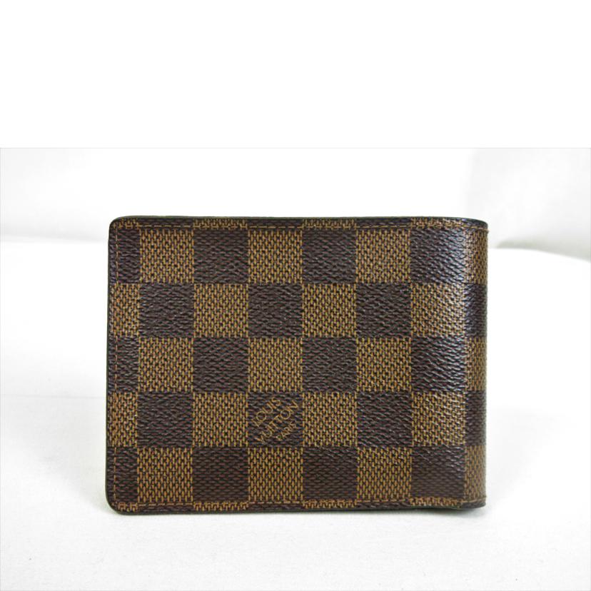 ＬＶ ルイヴィトン/ポルトフォイユ・ミュルティプル／ダミエ　エベヌ/N60895//CT0137/ABランク/70