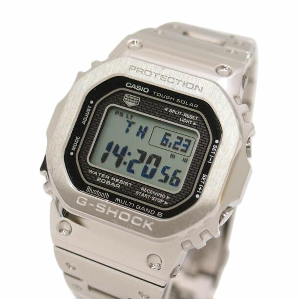 ＣＡＳＩＯ カシオ　腕時計　スマートフォンアプリ連携　シルバー/Ｇ－ＳＨＯＣＫ・フルメタル／電波ソーラー／Ｂｌｕｅｔｏｏｔｈ/GMW-B5000D-1JF//201C233A/Aランク/69