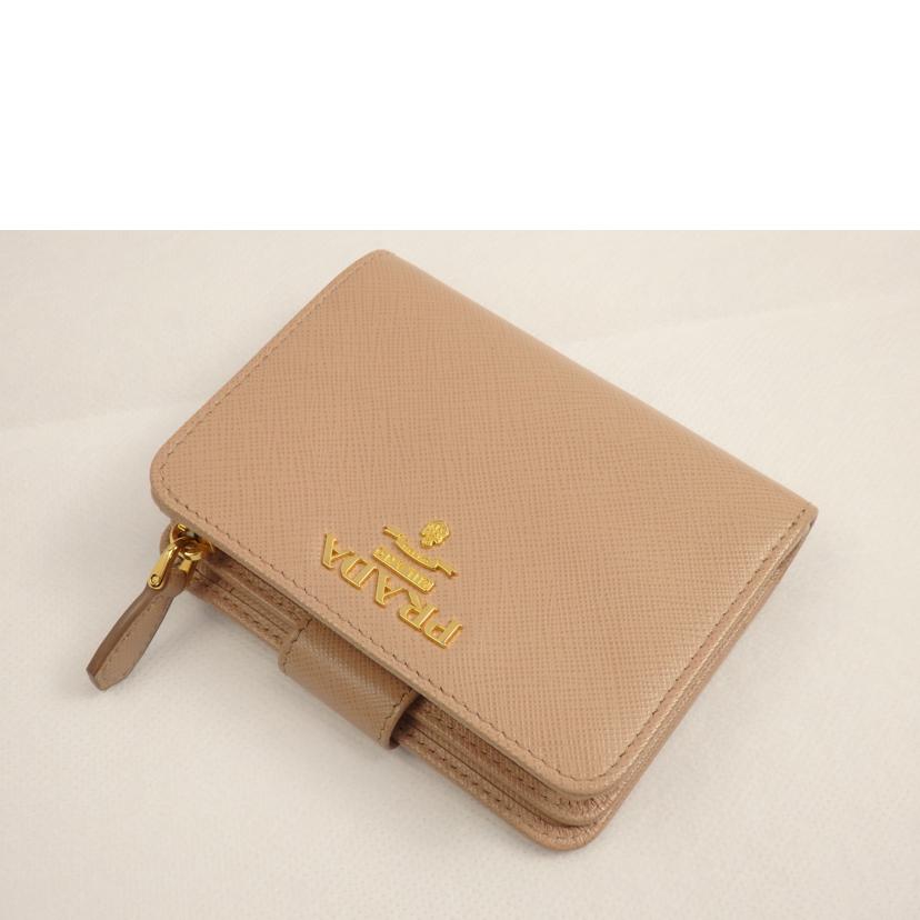 ＰＲＡＤＡ プラダ/　サフィアーノメタルレザーコンパクトジップ/1ML018//ABランク/62