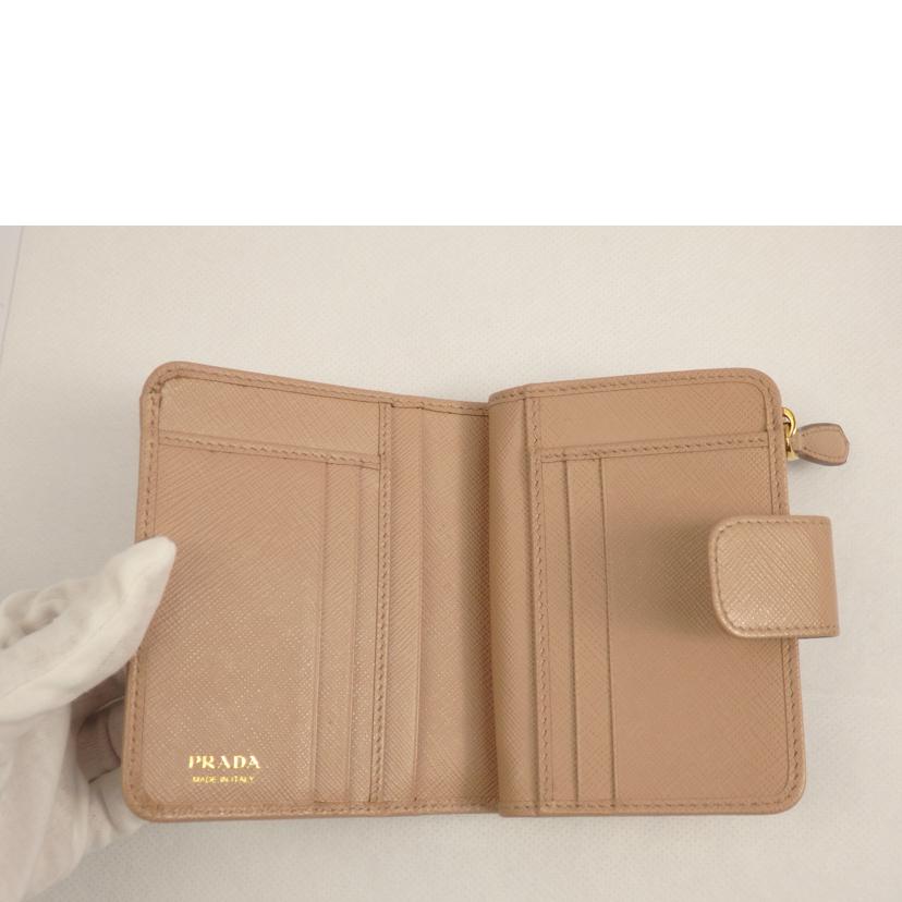 ＰＲＡＤＡ プラダ/　サフィアーノメタルレザーコンパクトジップ/1ML018//ABランク/62