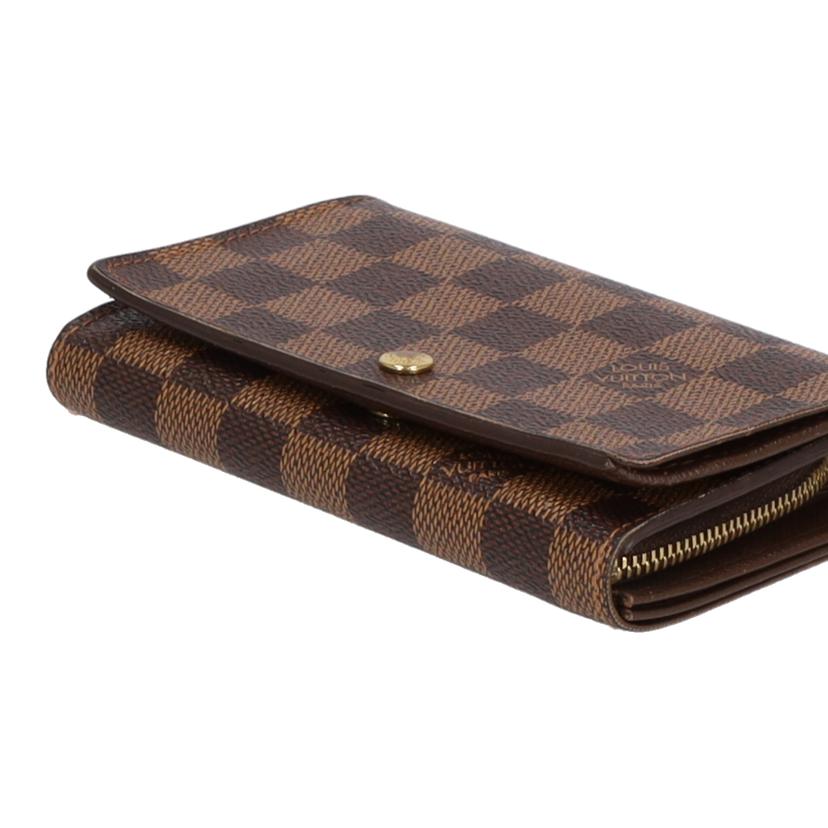ＬＯＵＩＳ　ＶＵＩＴＴＯＮ ルイヴィトン/ポルトフォイユトレゾール／ダミエ／エベヌ/N61736//CA0***/ABランク/75