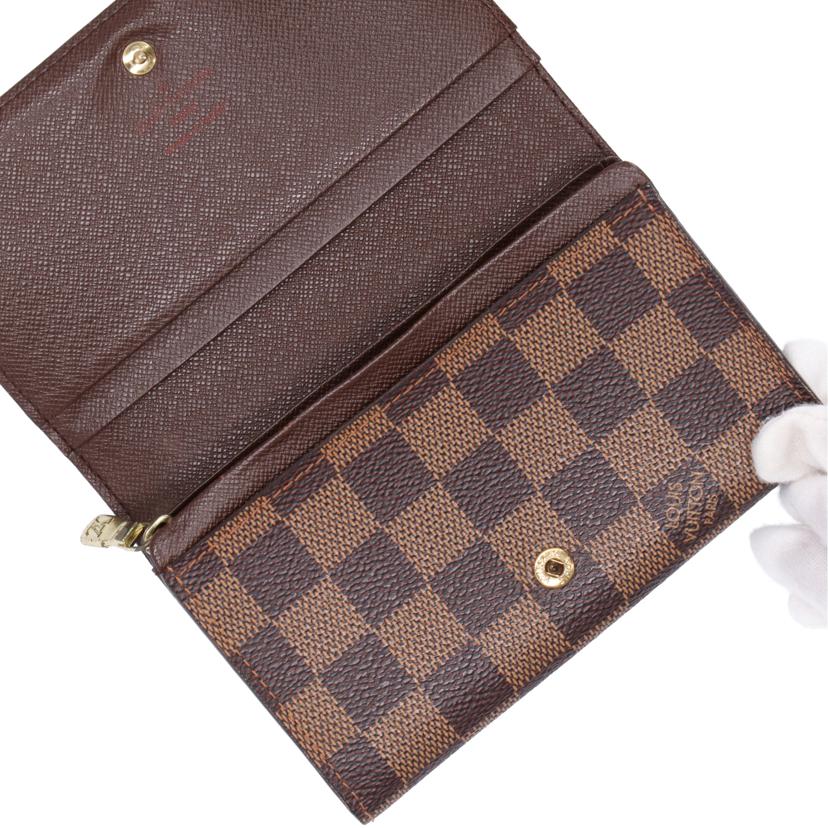 ＬＯＵＩＳ　ＶＵＩＴＴＯＮ ルイヴィトン/ポルトフォイユトレゾール／ダミエ／エベヌ/N61736//CA0***/ABランク/75