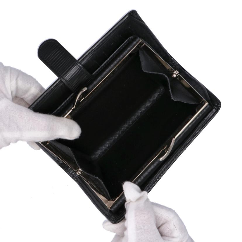 ＬＯＵＩＳ　ＶＵＩＴＴＯＮ ルイ・ヴィトン/ポルトフォイユ・ヴィエノワ／エピ／ノワール/M63642//MI0170/Bランク/75