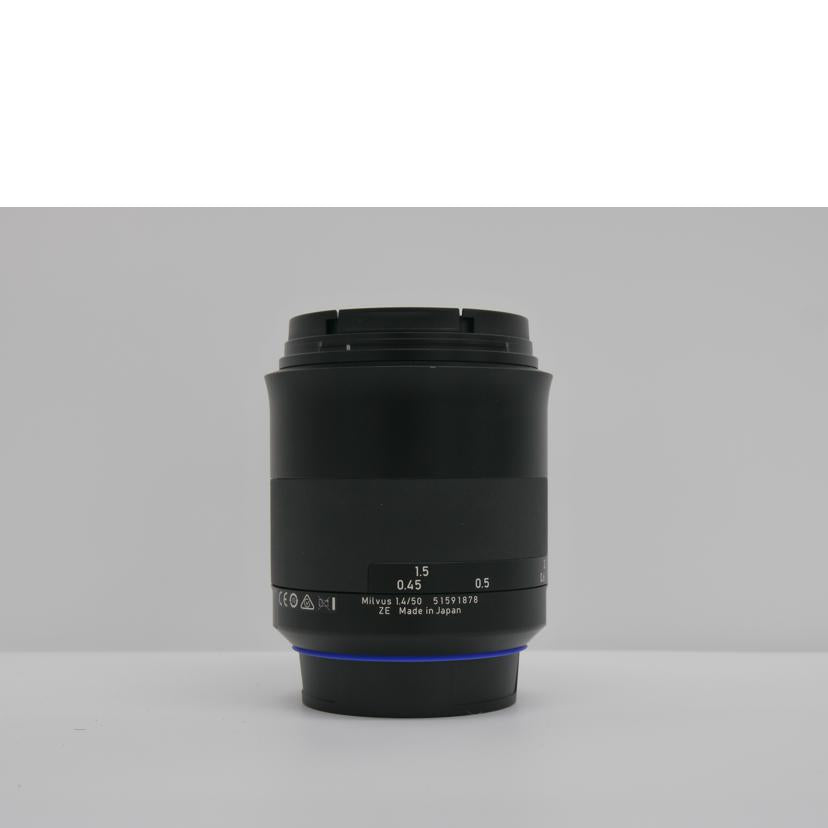 ＺＥＩＳＳ ツァイス/交換レンズ／Ｍｉｌｖｕｓ　１．４／５０　ＺＥ　/Milvus 1.4/50 ZE //51591878/ABランク/75