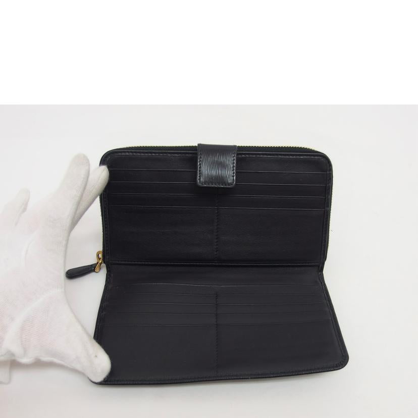 ＰＲＡＤＡ プラダ/ヴィッテロムーブ／ラウンドファスナー長財布／ブラック/1ML348//95N/Bランク/04