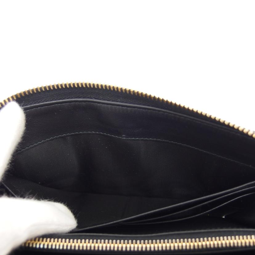 ＰＲＡＤＡ プラダ/ヴィッテロムーブ／ラウンドファスナー長財布／ブラック/1ML348//95N/Bランク/04