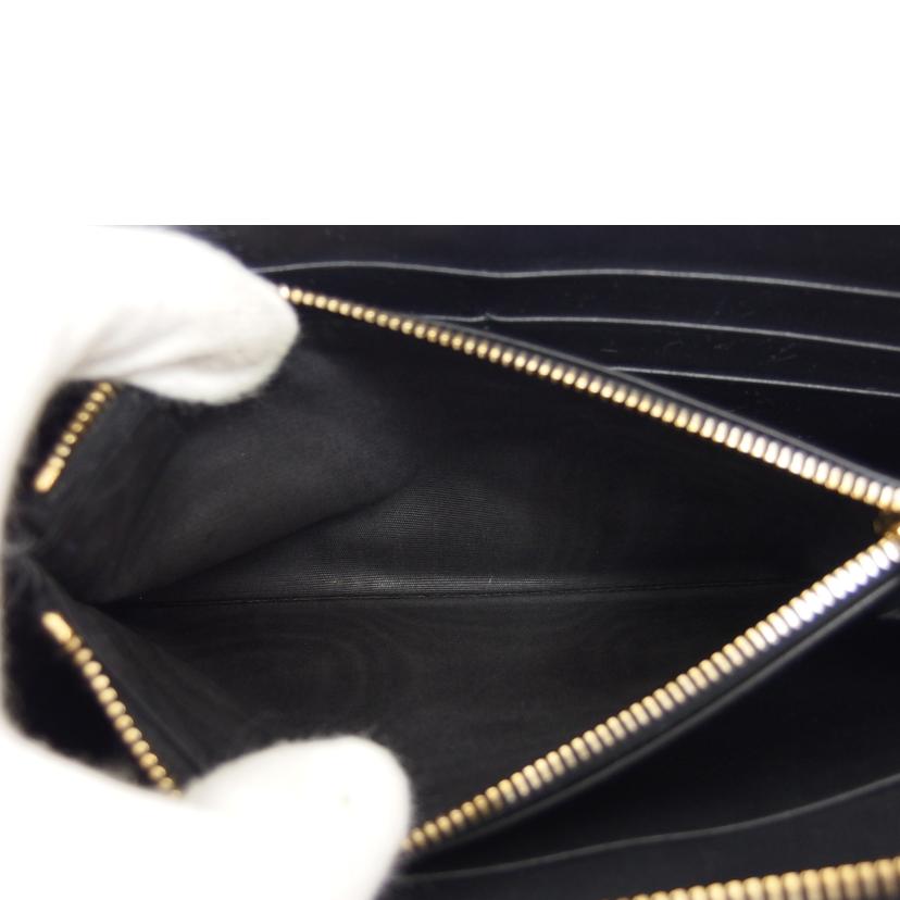 ＰＲＡＤＡ プラダ/ヴィッテロムーブ／ラウンドファスナー長財布／ブラック/1ML348//95N/Bランク/04