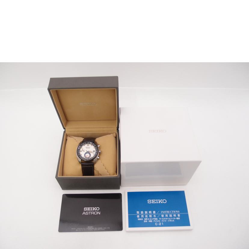 ＳＥＩＫＯ セイコー　腕時計　メンズ　革ベルト　ステンレス/アストロン／クラシックシリーズ／電波ソーラー/SBXY005//120***/Aランク/69