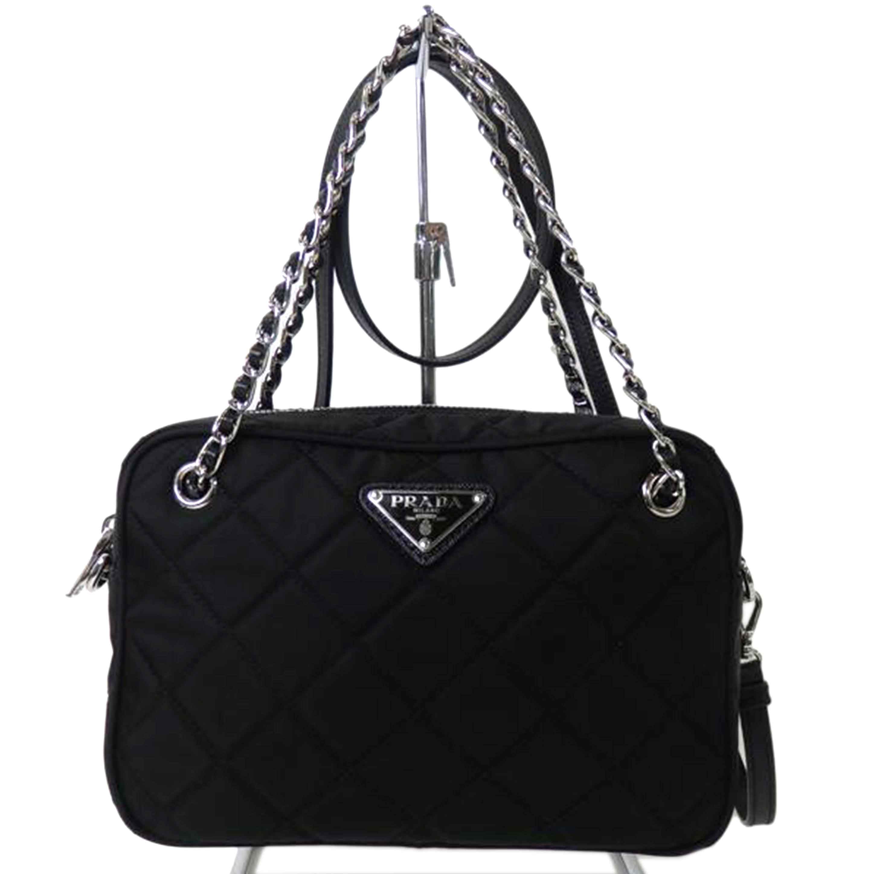 ＰＲＡＤＡ プラダ/２ｗａｙナイロンチェーンショルダーバッグ／ネロ/1BH910//167/Aランク/84