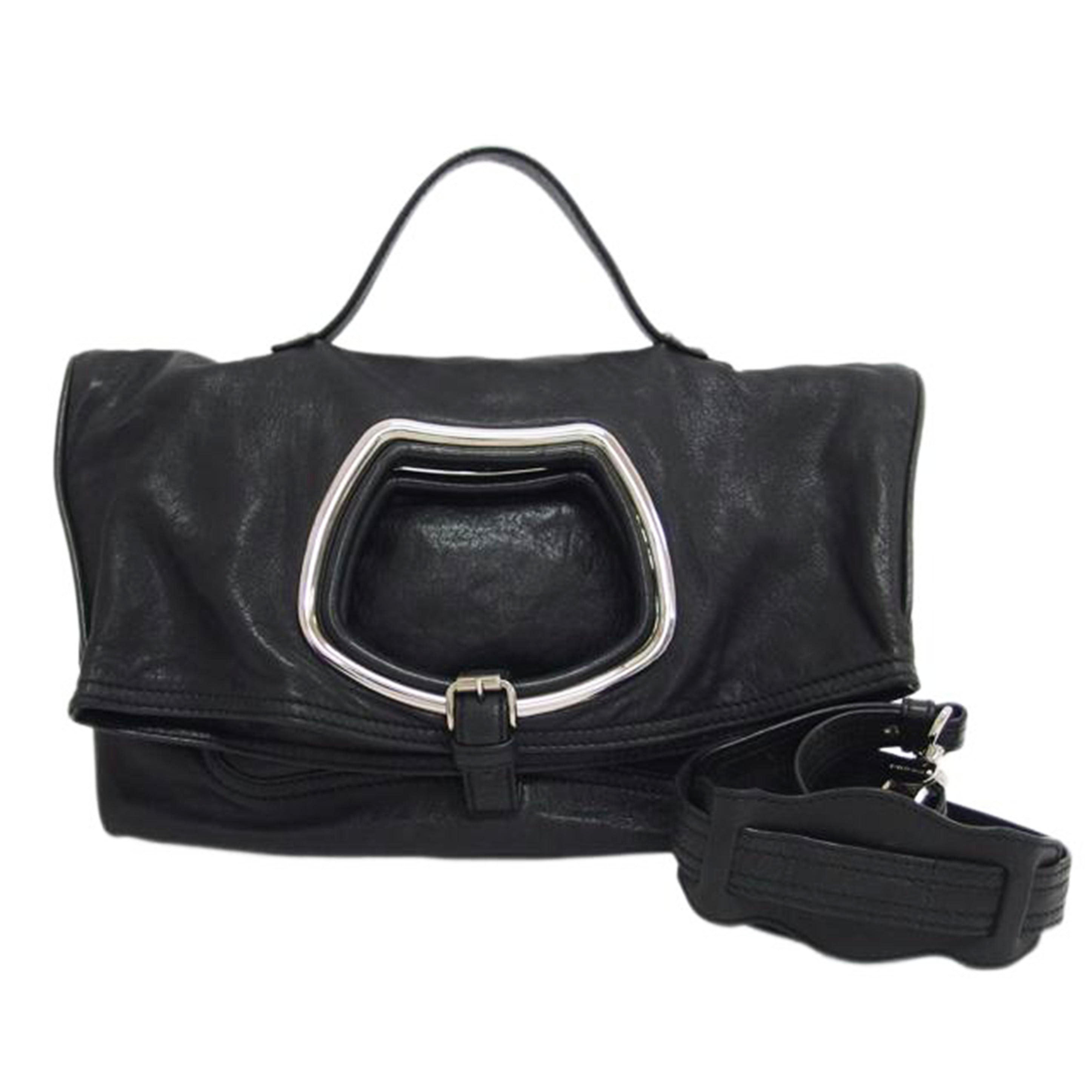 ＢＡＬＥＮＣＩＡＧＡ　 バレンシアガ/レザー２ＷＡＹショルダーバッグ／ブラック/203240//205027/ABランク/04