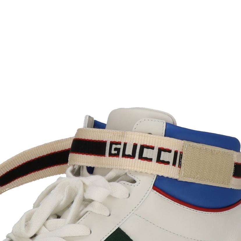 ＧＵＣＣＩ グッチ/エースストライプハイカットスニーカー　　ＷＨＴ/523472//03L/ABランク/75