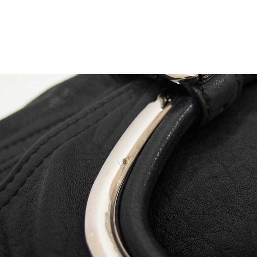 ＢＡＬＥＮＣＩＡＧＡ　 バレンシアガ/レザー２ＷＡＹショルダーバッグ／ブラック/203240//205027/ABランク/04