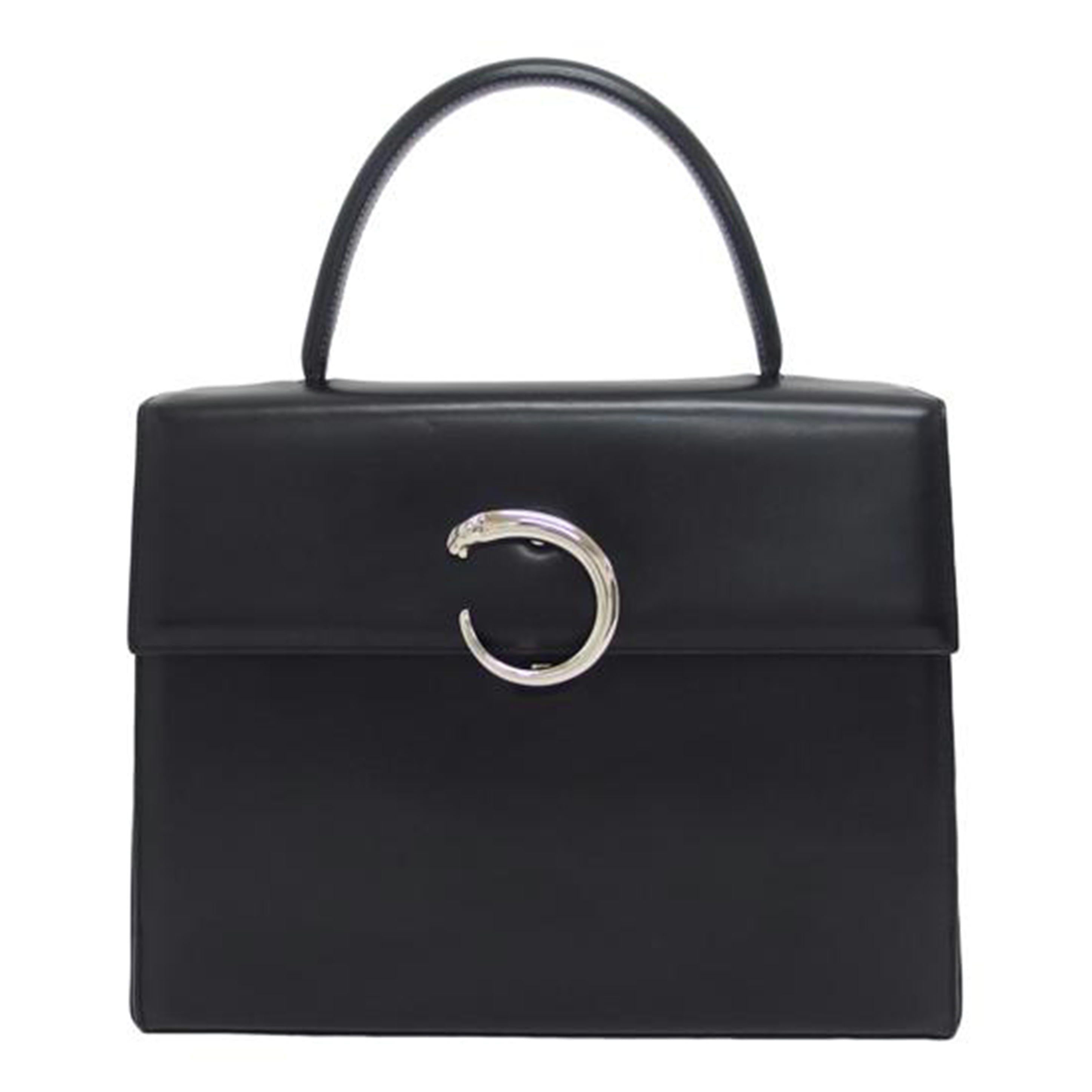 Ｃａｒｔｉｅｒ カルティエ/パンテール／カーフレザーハンドバッグ／ブラック//ABランク/04