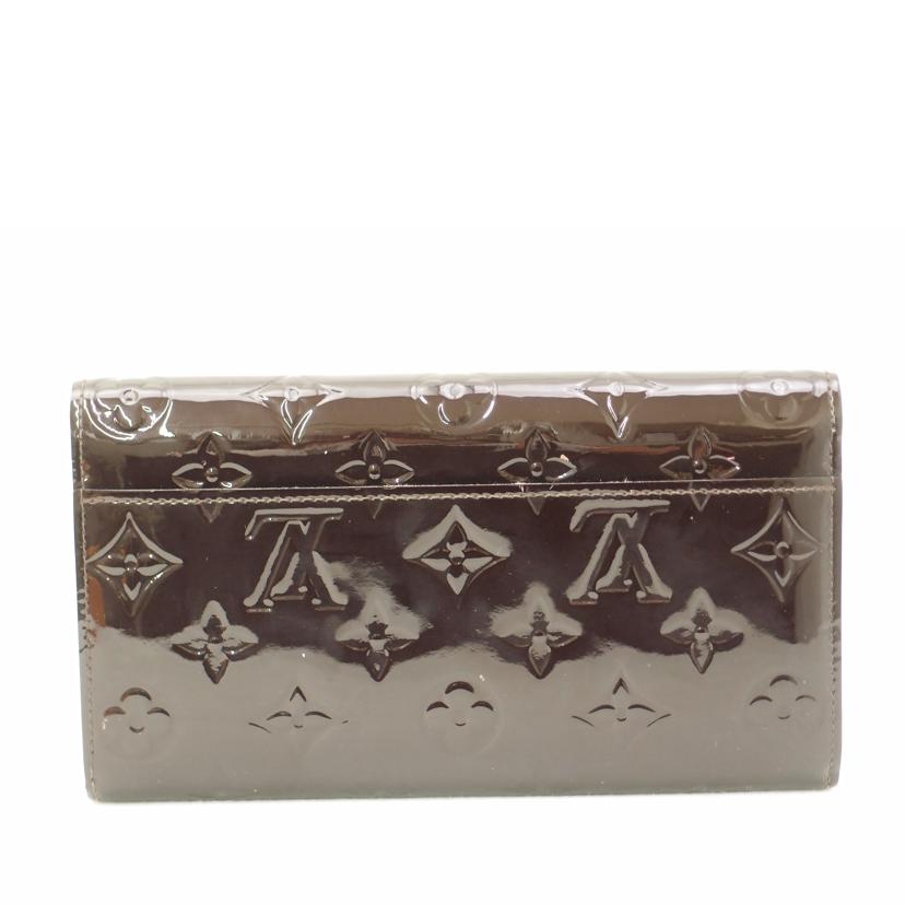 ＬＯＵＩＳ　ＶＵＩＴＴＯＮ ルイヴィトン　ビトン　二つ折り長財布　新型　紫　レディース/ポルトフォイユサラ／ヴェルニ／アマラント/M90152//TS1***/Aランク/69
