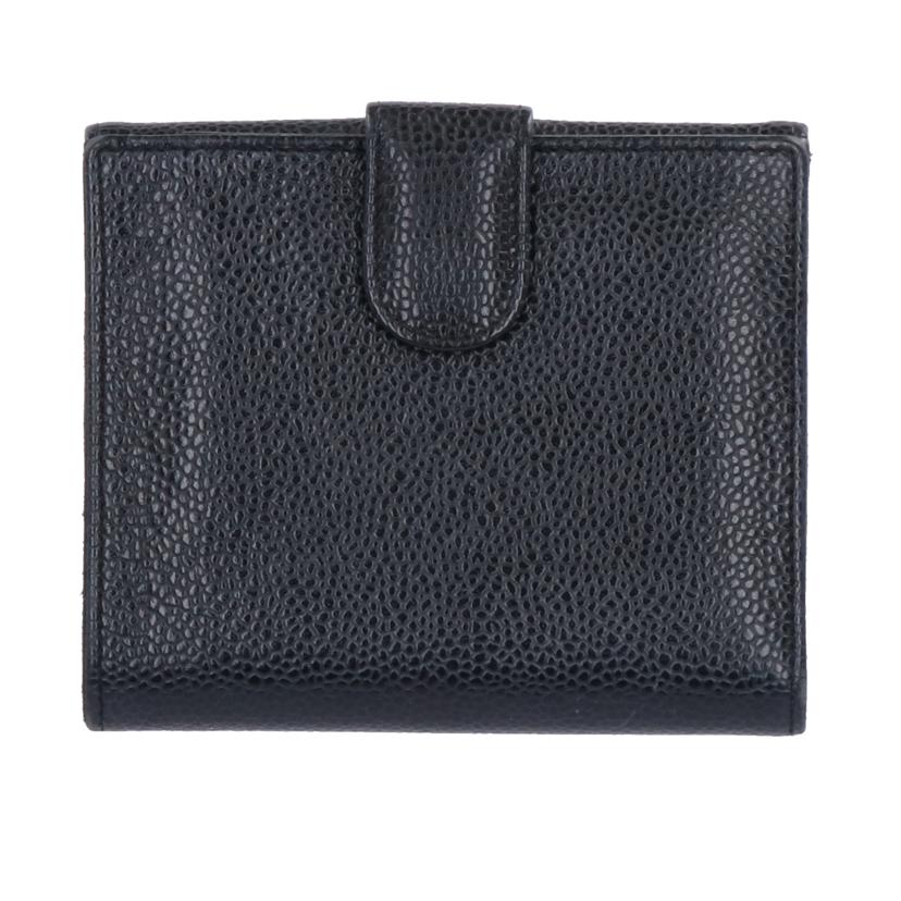 ＣＨＡＮＥＬ ｼｬﾈﾙ/キャビアスキンココマークＷホック財布//12630624/Bランク/75