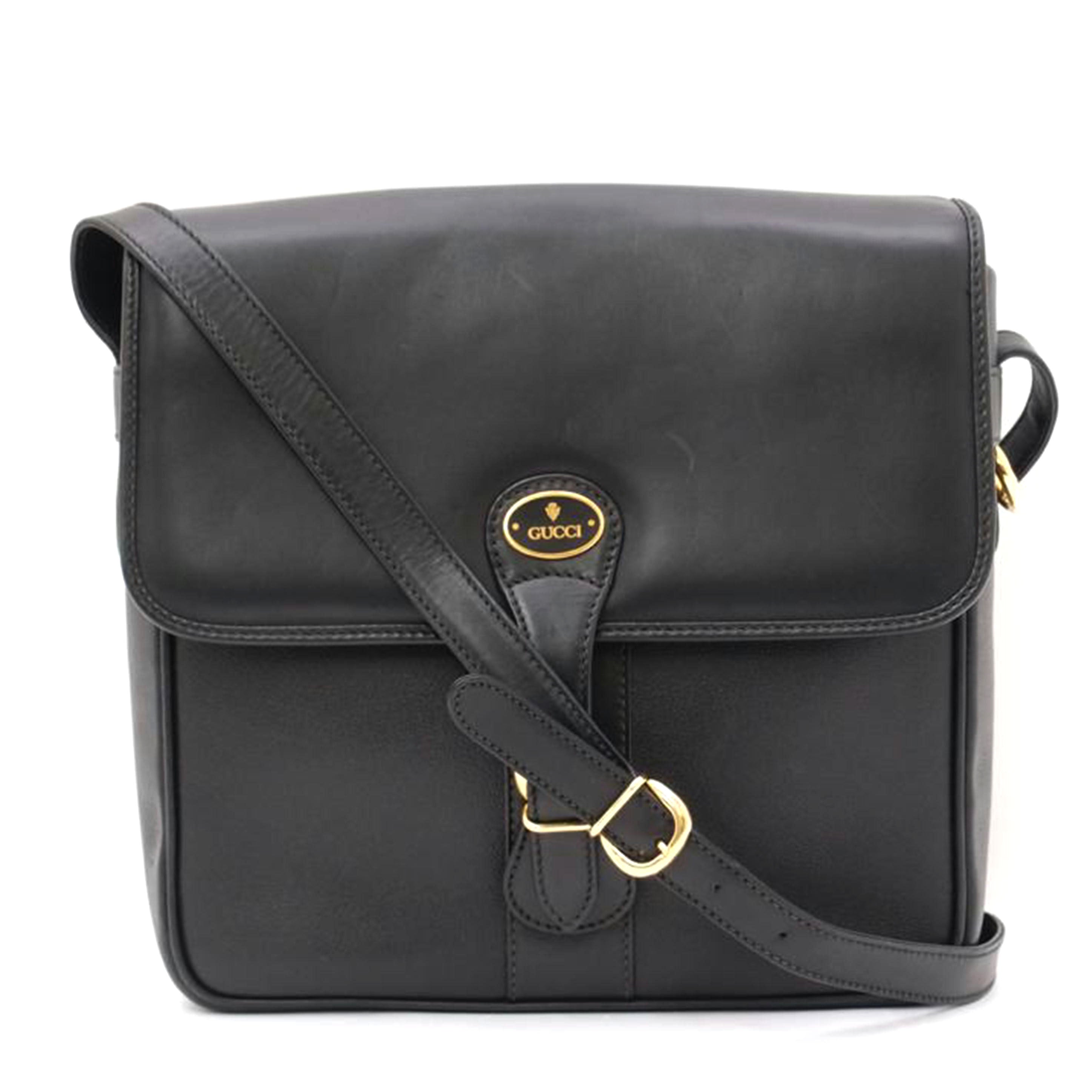 ＧＵＣＣＩ グッチ/オールドグッチ・レザーショルダー／ブラック/001.23.1098//ABランク/69