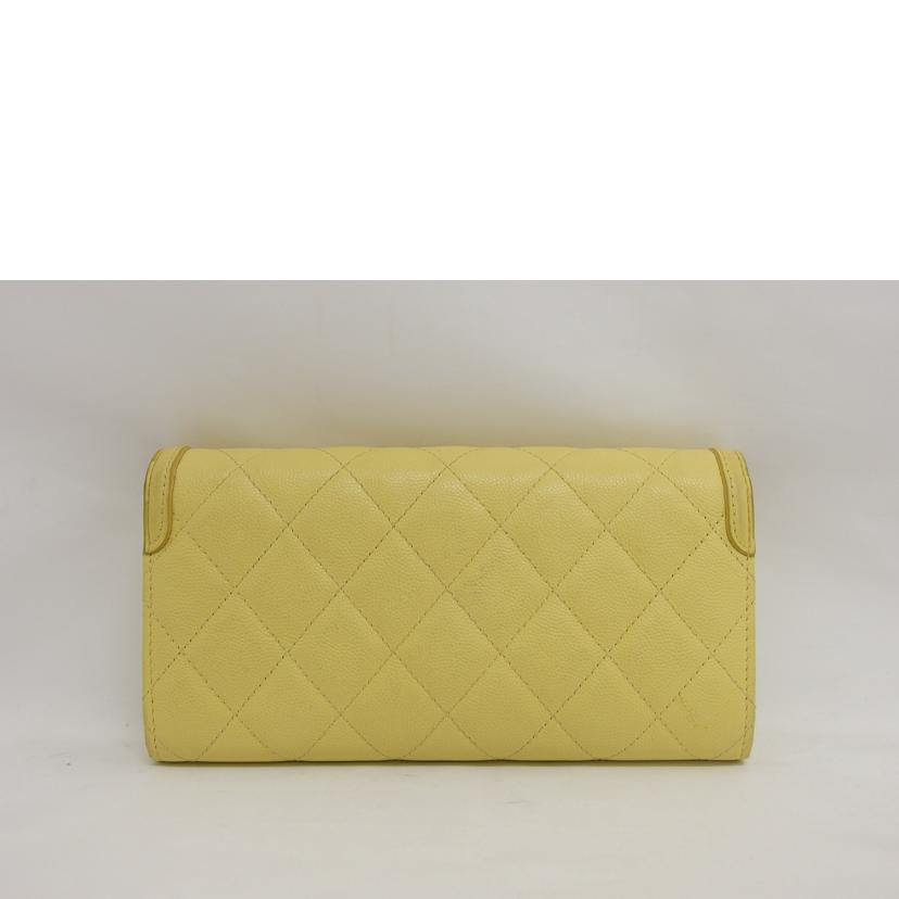 ＣＨＡＮＥＬ シャネル/ＣＣフィリグリー／キャビアスキン／二つ折り長財布/A84448//25516816/ABランク/04