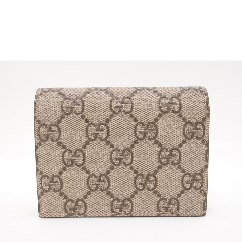 ＧＵＣＣＩ グッチ　二つ折り財布　茶　レディース/ＧＧスプリームハートコンパクト財布／ブラウン/64884//041*/SAランク/69