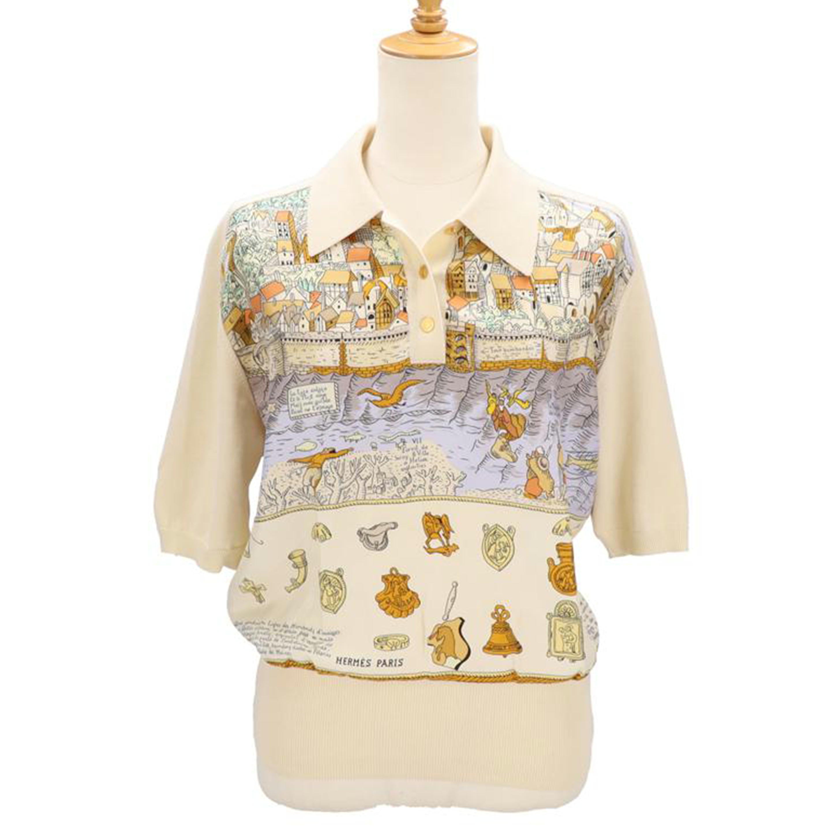 ＨＥＲＭＥＳ エルメス/ＨＥＲＭＥＳ　ポロシャツ／モンサンミッシェ//Bランク/75