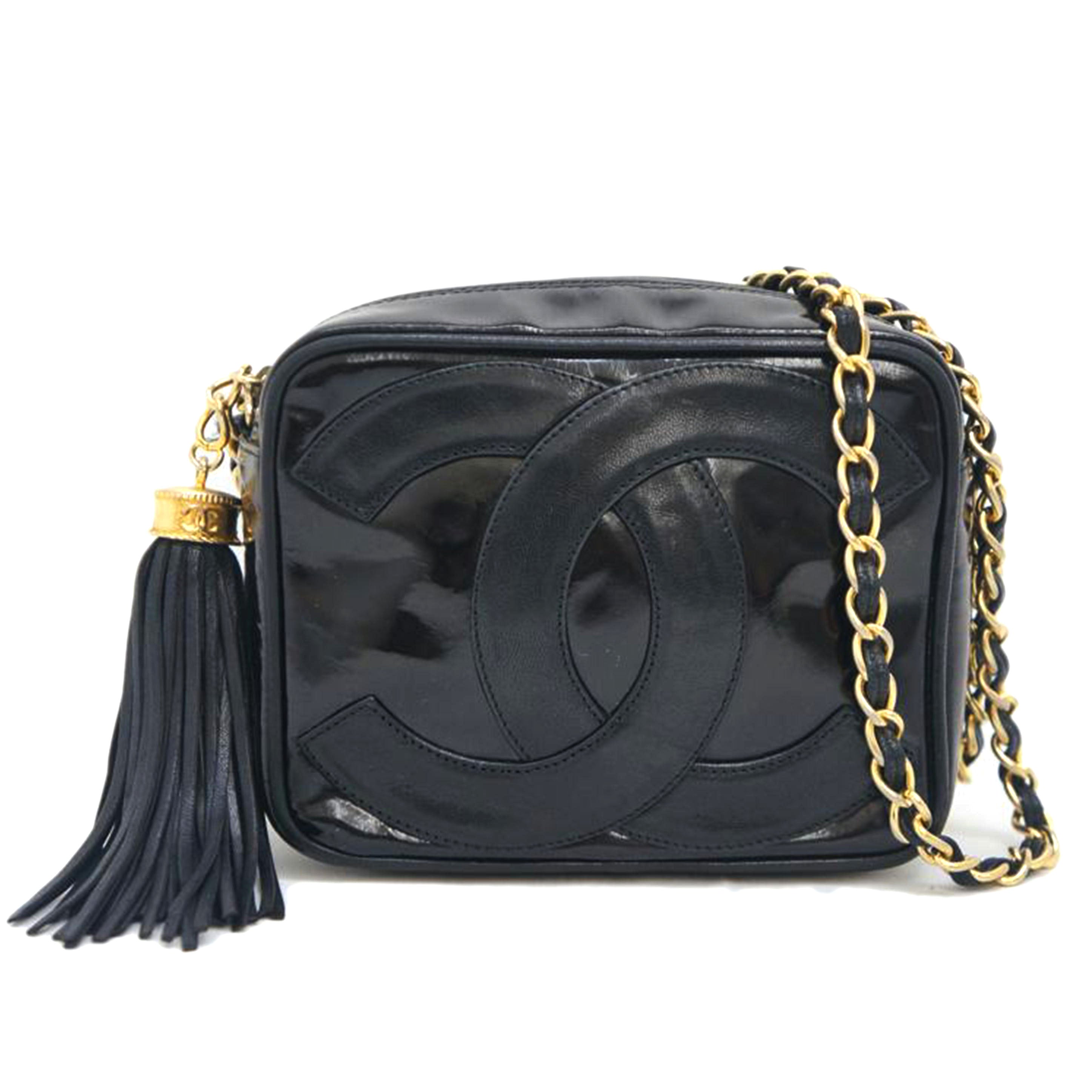 ＣＨＡＮＥＬ シャネル/ココマークチェーンショルダー／パテント・ラム黒//0872044/Bランク/09