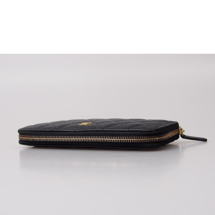 ＣＨＡＮＥＬ シャネル/マトラッセキャビアスキンラウンドファスナー長財布/A50097//19154944/Bランク/76