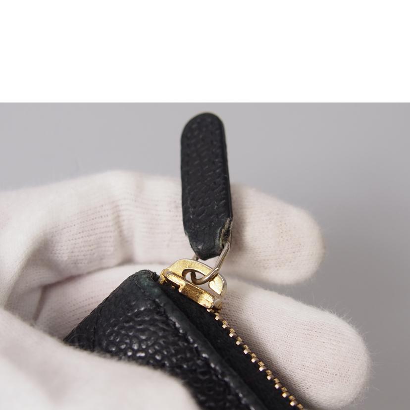 ＣＨＡＮＥＬ シャネル/マトラッセキャビアスキンラウンドファスナー長財布/A50097//19154944/Bランク/76
