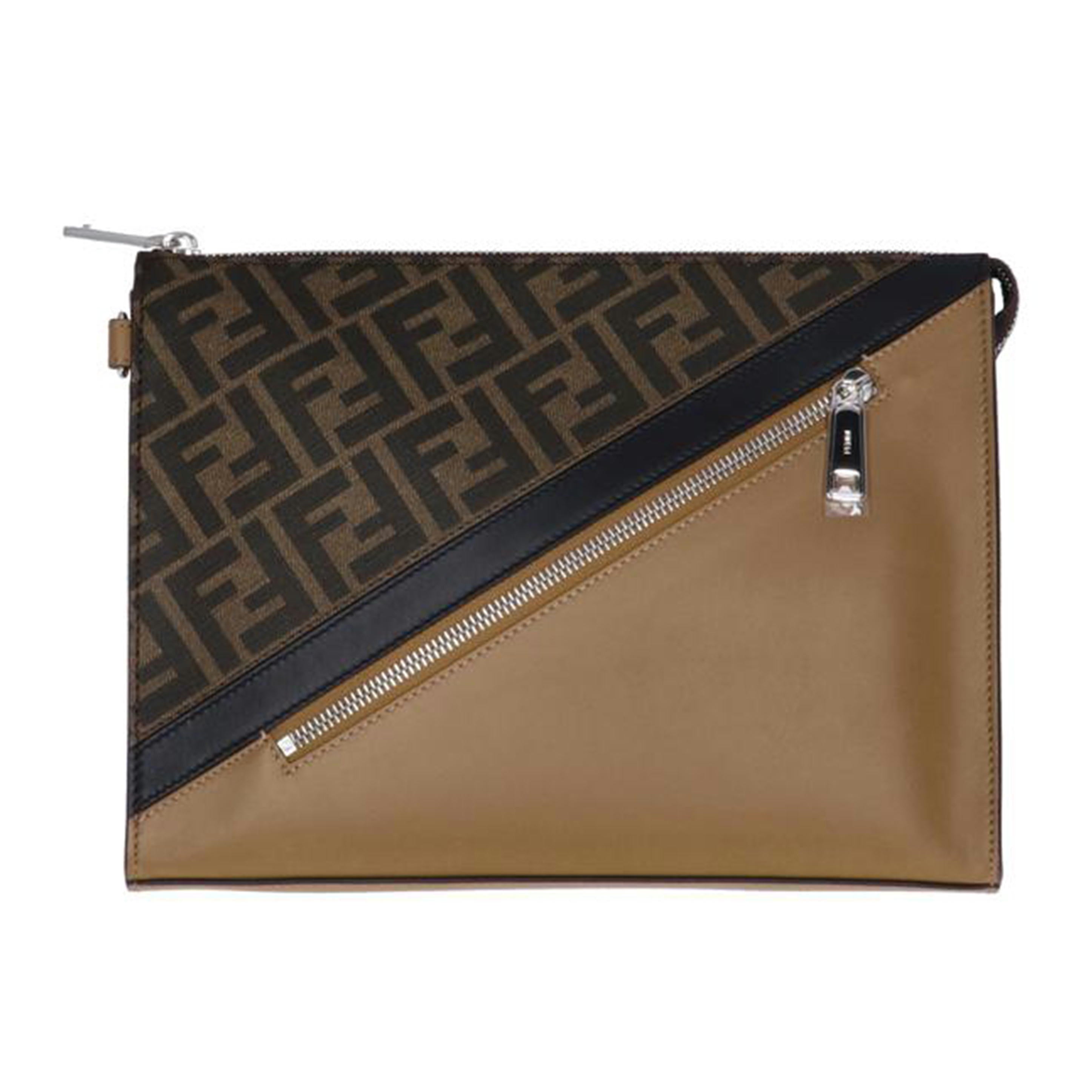 ＦＥＮＤＩ フェンディ/ダイアゴナルクラッチ／ズッカ×ブラウン/7VA491//AJF**********/Aランク/75