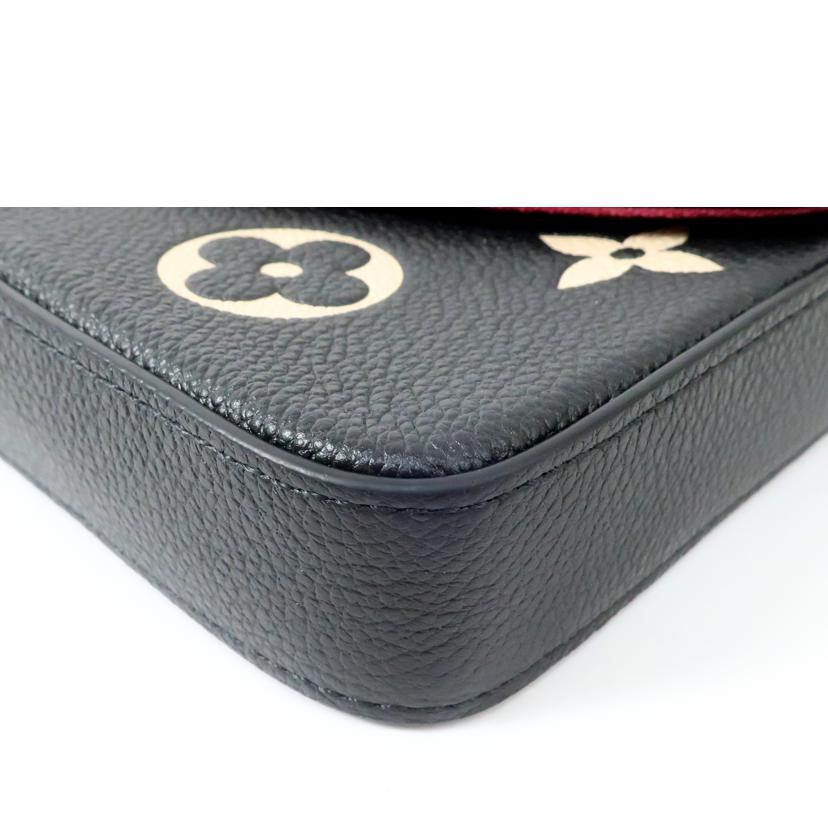 ＬＯＵＩＳ　ＶＵＩＴＴＯＮ ルイヴィトン/アンプラント・ポシェット・フェリシー　お財布バッグ　チェーンショルダーバッグ／ブラック/M80482//ICﾁ*****/Aランク/65