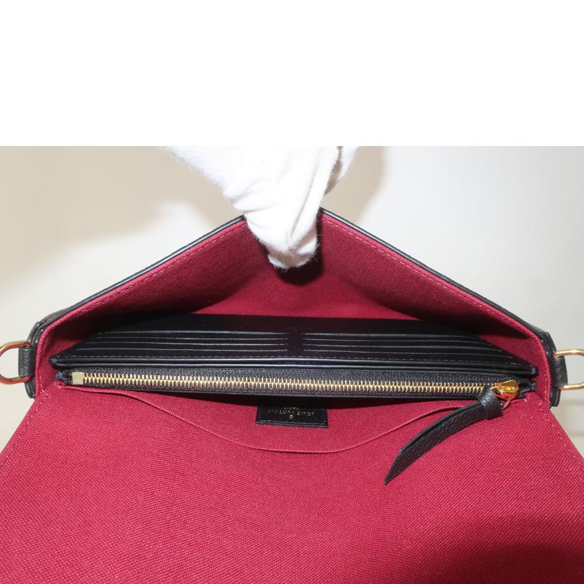 ＬＯＵＩＳ　ＶＵＩＴＴＯＮ ルイヴィトン/アンプラント・ポシェット・フェリシー　お財布バッグ　チェーンショルダーバッグ／ブラック/M80482//ICﾁ*****/Aランク/65