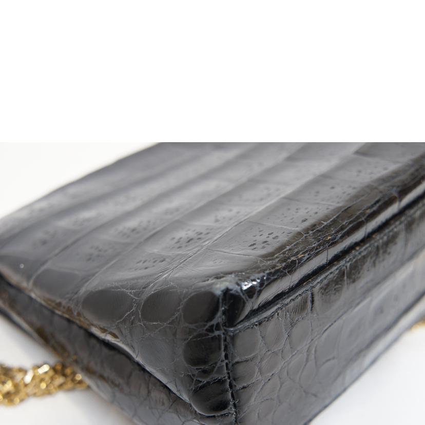 ＣＨＡＮＥＬ シャネル/クロコダイル６連チェーンショルダー//0558109/Bランク/92