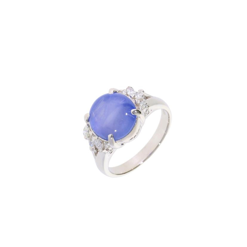 /◎ＰＴ９００　スターサファイアダイヤリング７．９６／Ｄ０．２２ｃｔ//Aランク/75