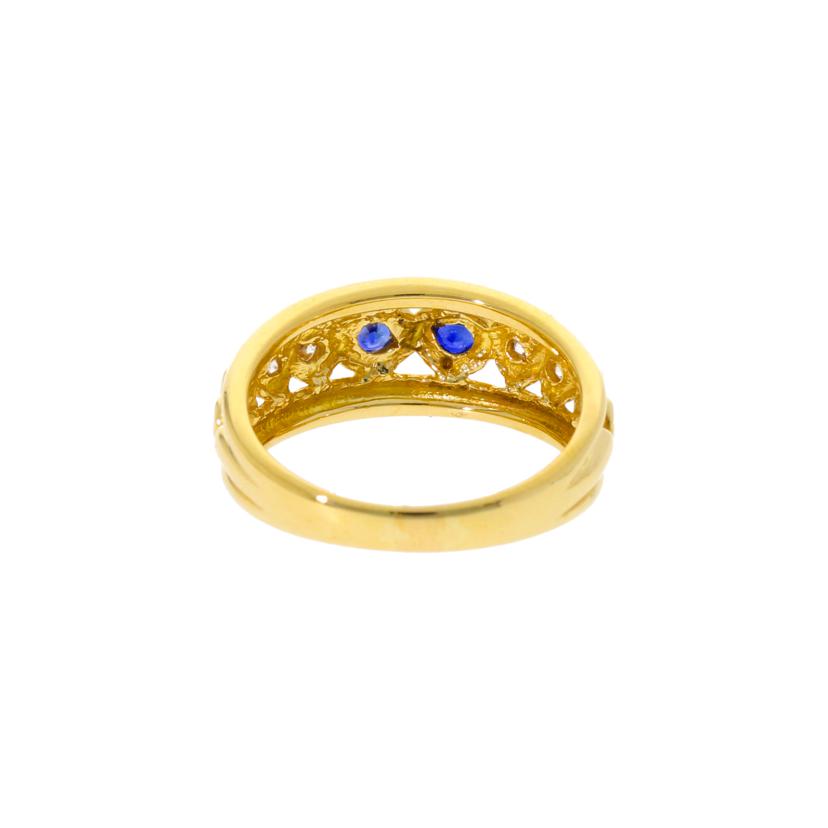 /ニナリッチ／Ｋ１８サファイアダイヤリング０．２９／Ｄ０．１２ｃｔ//Aランク/75