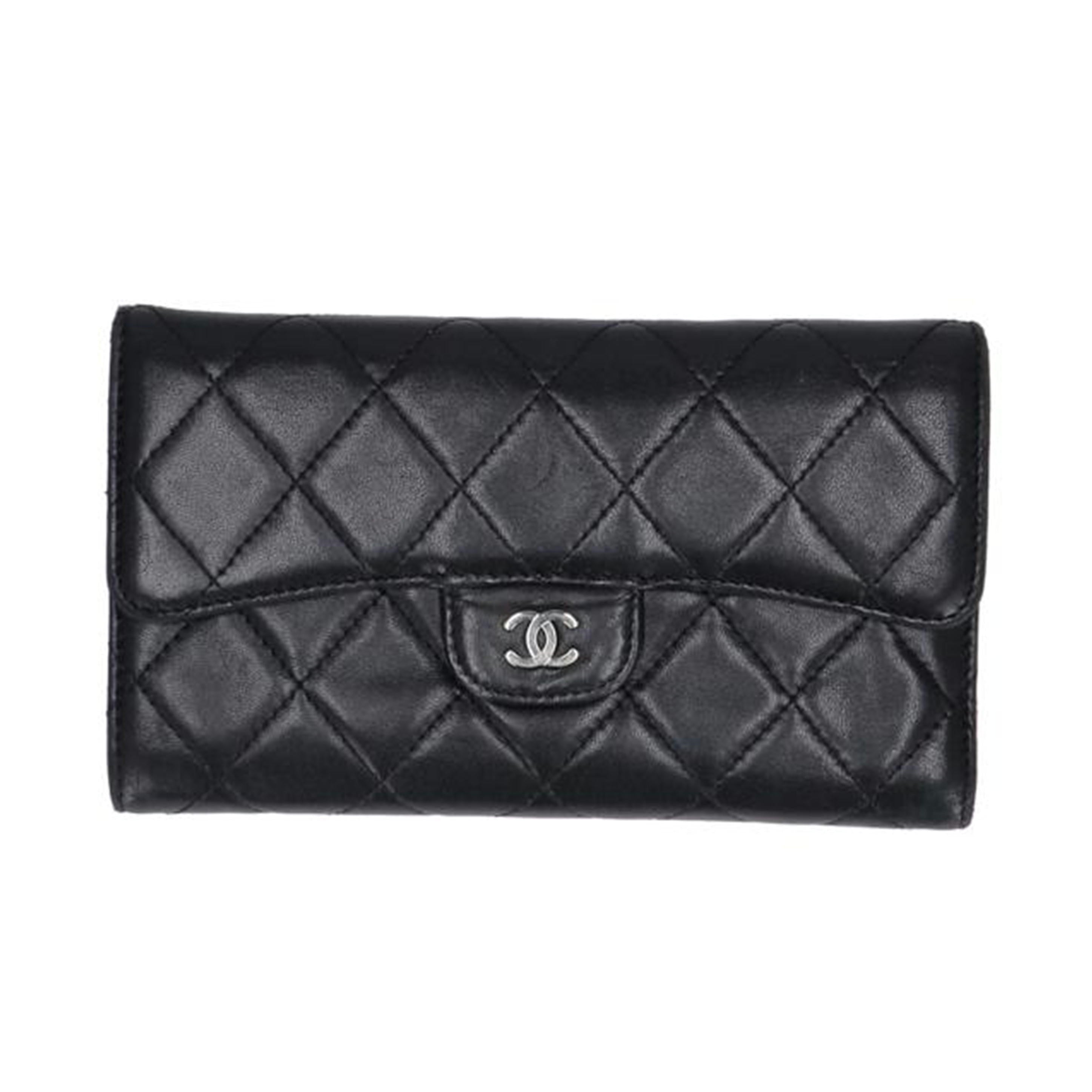 ＣＨＡＮＥＬ シャネル/ラムスキンマトラッセラウンドファスナー長財布//112*****/Bランク/75