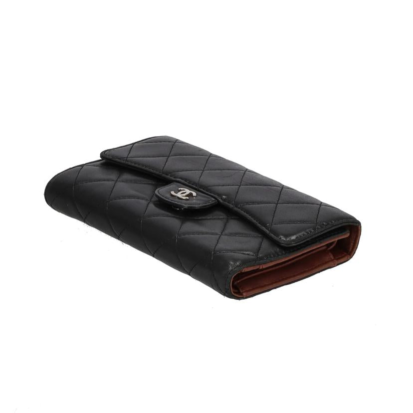 ＣＨＡＮＥＬ シャネル/ラムスキンマトラッセラウンドファスナー長財布//112*****/Bランク/75