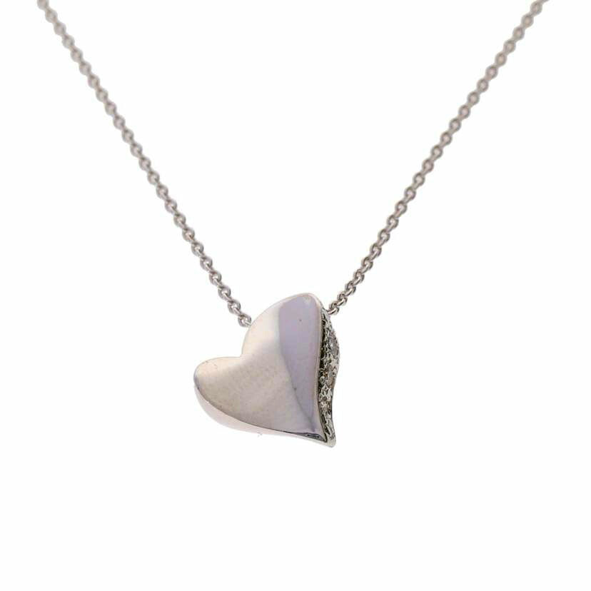 /Ｋ１８ＷＧダイヤネックレス０．０５ｃｔ//ABランク/75