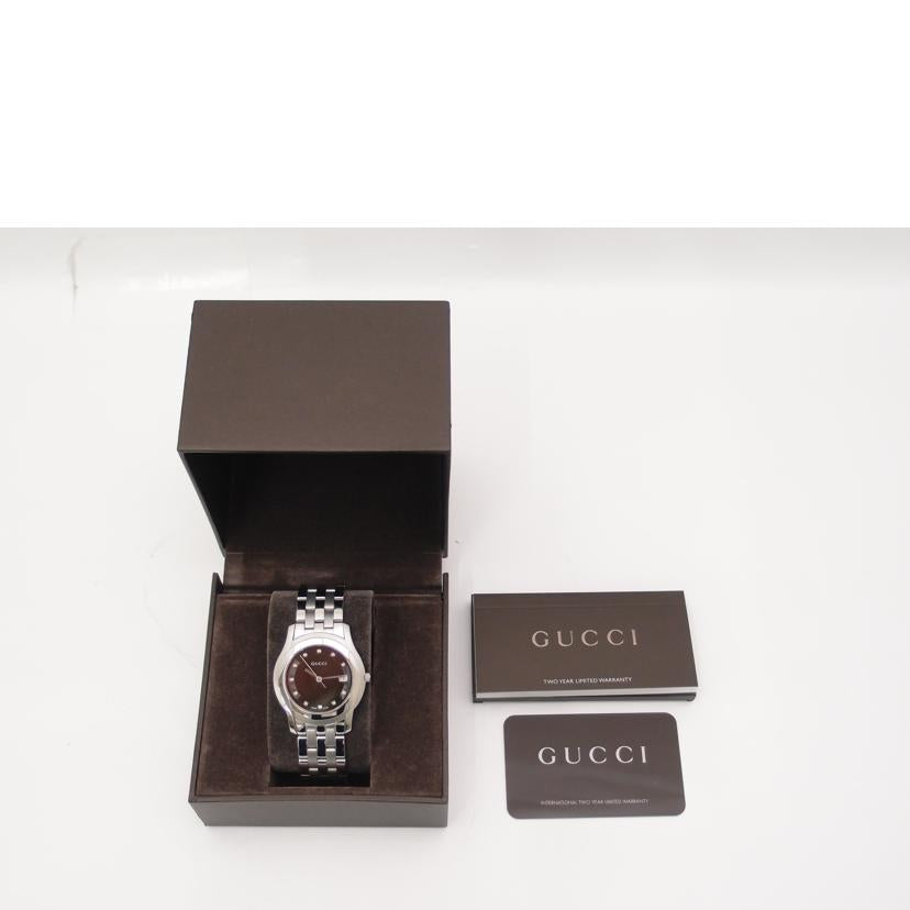 ＧＵＣＣＩ グッチ　腕時計　ステンレス　ダイヤモンド　メンズ　黒/Ｇクラス・ブラック・１１Ｐダイヤ／メンズ／クオーツ/5500M//11137297/ABランク/69