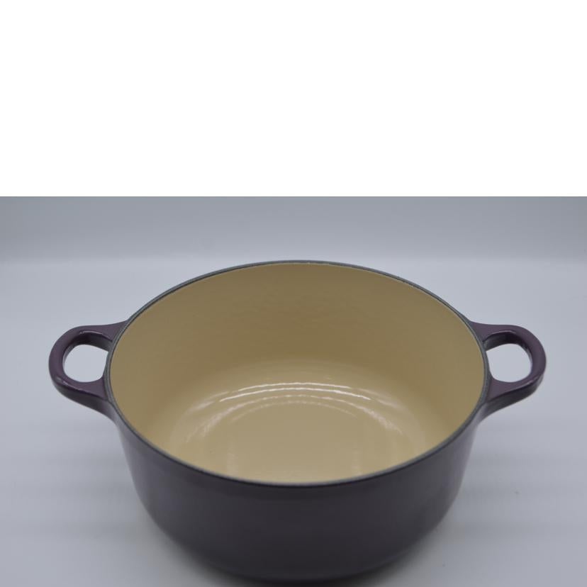 ＬＥＣＲＥＵＳＥＴ ルクルーゼ/ココット・ロンド／２０ｃｍ／パープル//Aランク/89