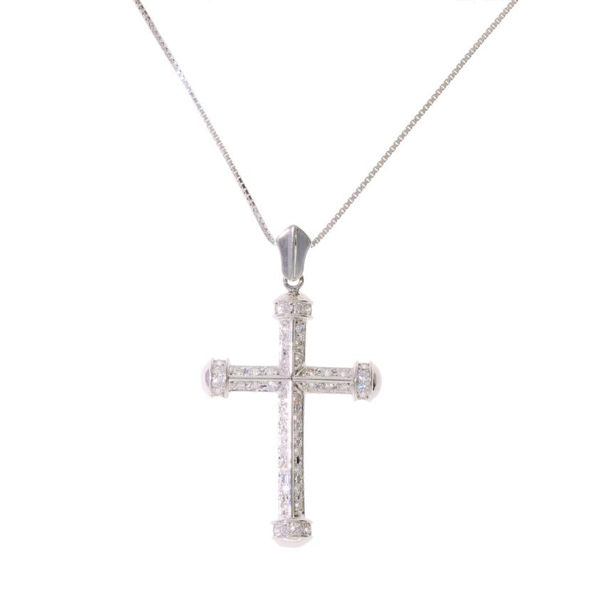 /Ｋ１８ＷＧダイヤネックレス０．５０ｃｔ//ABランク/75