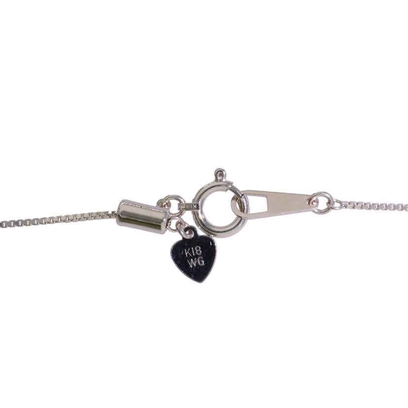 /Ｋ１８ＷＧダイヤネックレス０．５０ｃｔ//ABランク/75
