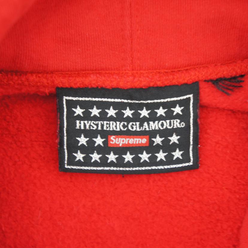 Ｓｕｐｒｅｍｅ シュプリーム/ｗｅｅｋ４パーカー　ＲＥＤ　Ｓｕｐｒｅｍｅ×ＨＹＳＴＥＲＩＣ　ＧＬＡＭＯＵＲ//BCランク/78