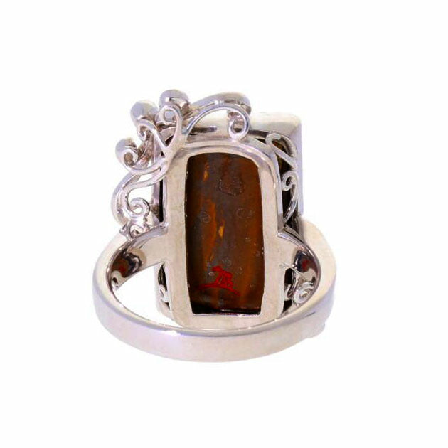 /　Ｋ１８ＷＧボルダーオパールダイヤリング１２．５０／Ｄ０．０４ｃｔソ//Aランク/75