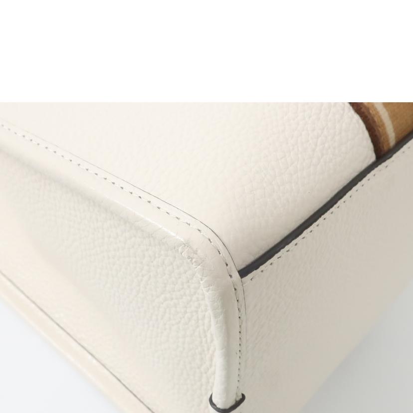 ＣＯＡＣＨ コーチ/レザー２ＷＡＹトートショルダーバッグ　ホワイト　ライトブラウン/CM067//ABランク/65