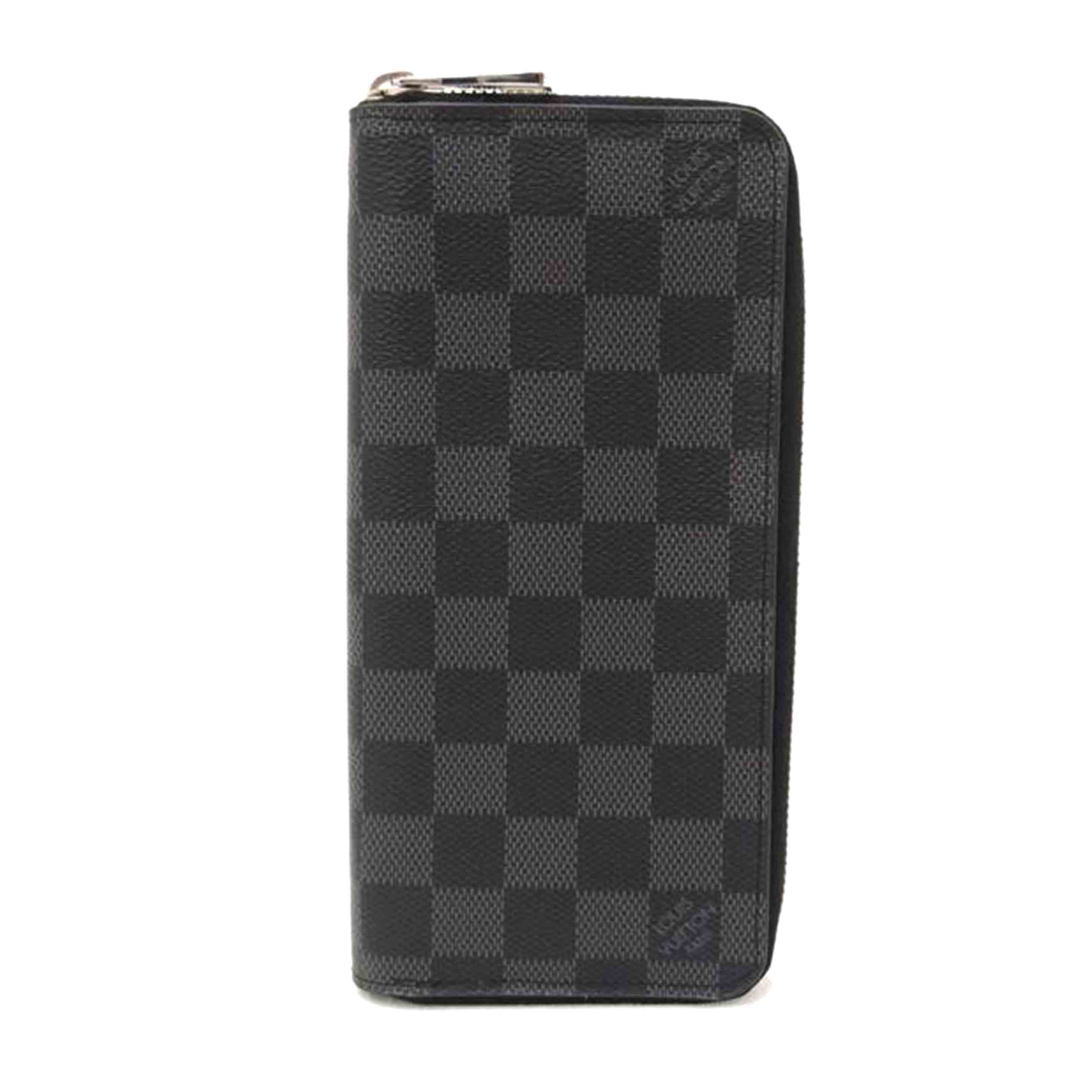 ＬＯＵＩＳ　ＶＵＩＴＴＯＮ ルイヴィトン　ビトン　ラウンドファスナー長財布　市松模様　黒　メンズ/ジッピーウォレットヴェルティカル／ダミエグラフィット/N63095//GI4***/Aランク/69
