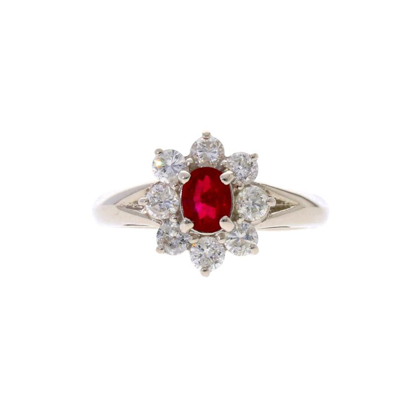 /　ＰＴ９００ルビーダイヤリング０．４３／Ｄ０．６５ｃｔ//Aランク/75