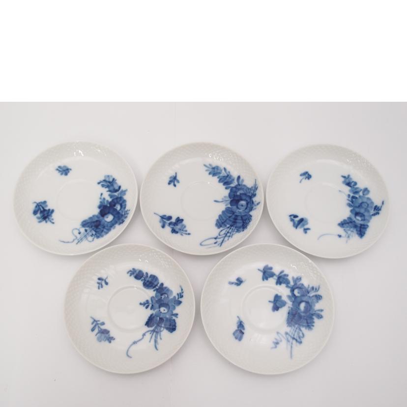 ﾛｲﾔﾙｺﾍﾟﾝﾊｰｹﾞﾝ/ブルーフラワー　カップ＆ソーサー　５客セット//SAランク/69