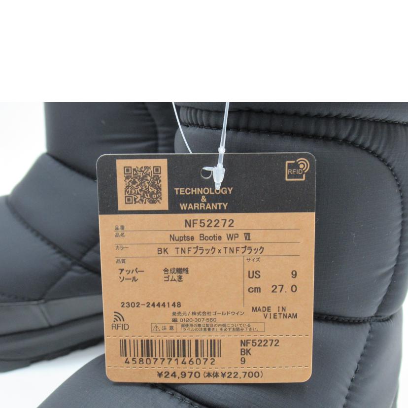 ＴＨＥ　ＮＯＲＴＨ　ＦＡＣＥ/Ｎｕｐｔｓｅ　Ｂｏｏｔｉｅ　ＷＰ　ＶＩＩ／１２２６/NF52272//SAランク/63