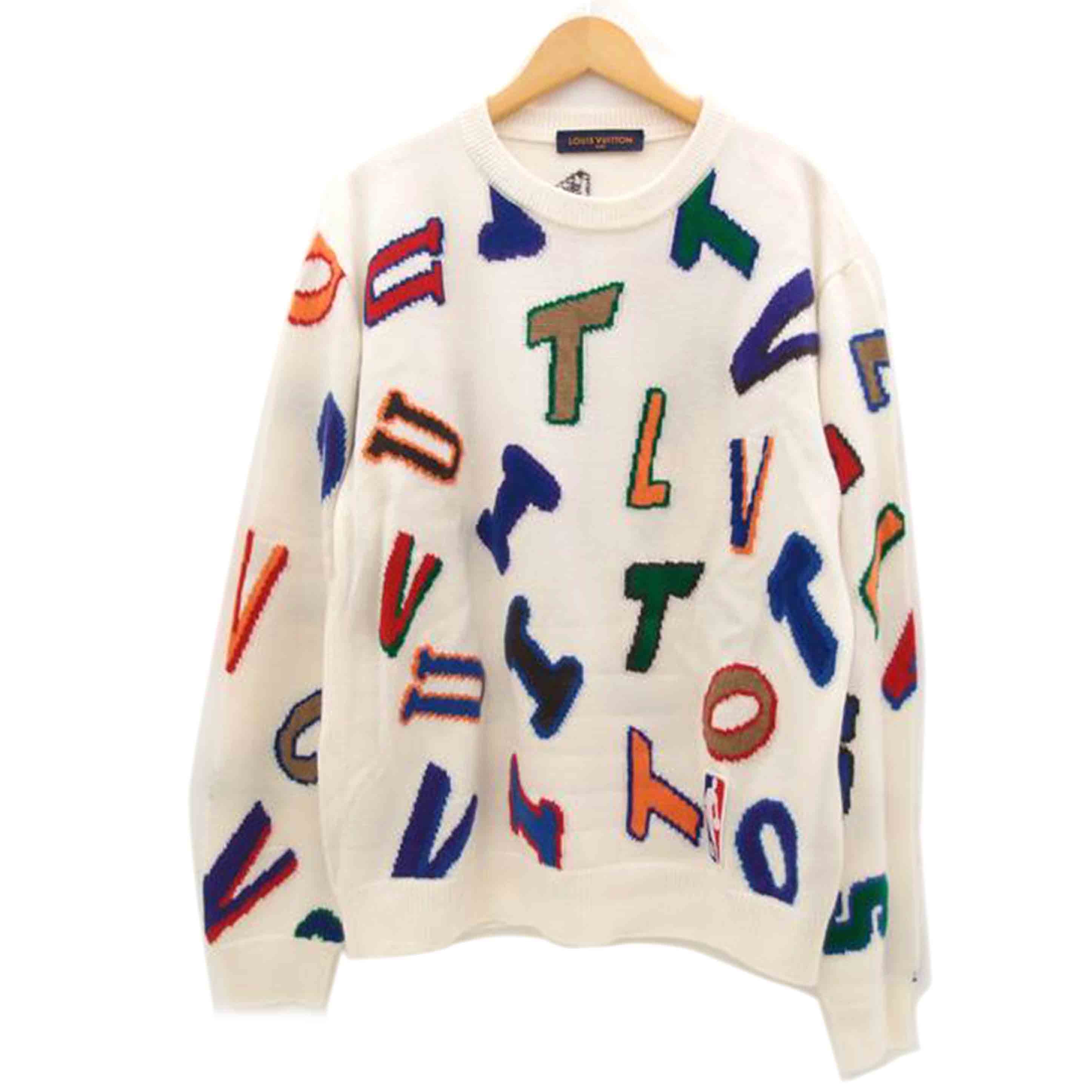 Ｌｏｕｉｓ　Ｖｕｉｔｔｏｎ×ＮＢＡ ﾙｲｳﾞｨﾄﾝ×ｴﾇﾋﾞｰｴｰ/コラボレタークルーネックニットセーター/RM212M ZLL HLN10W//Aランク/69