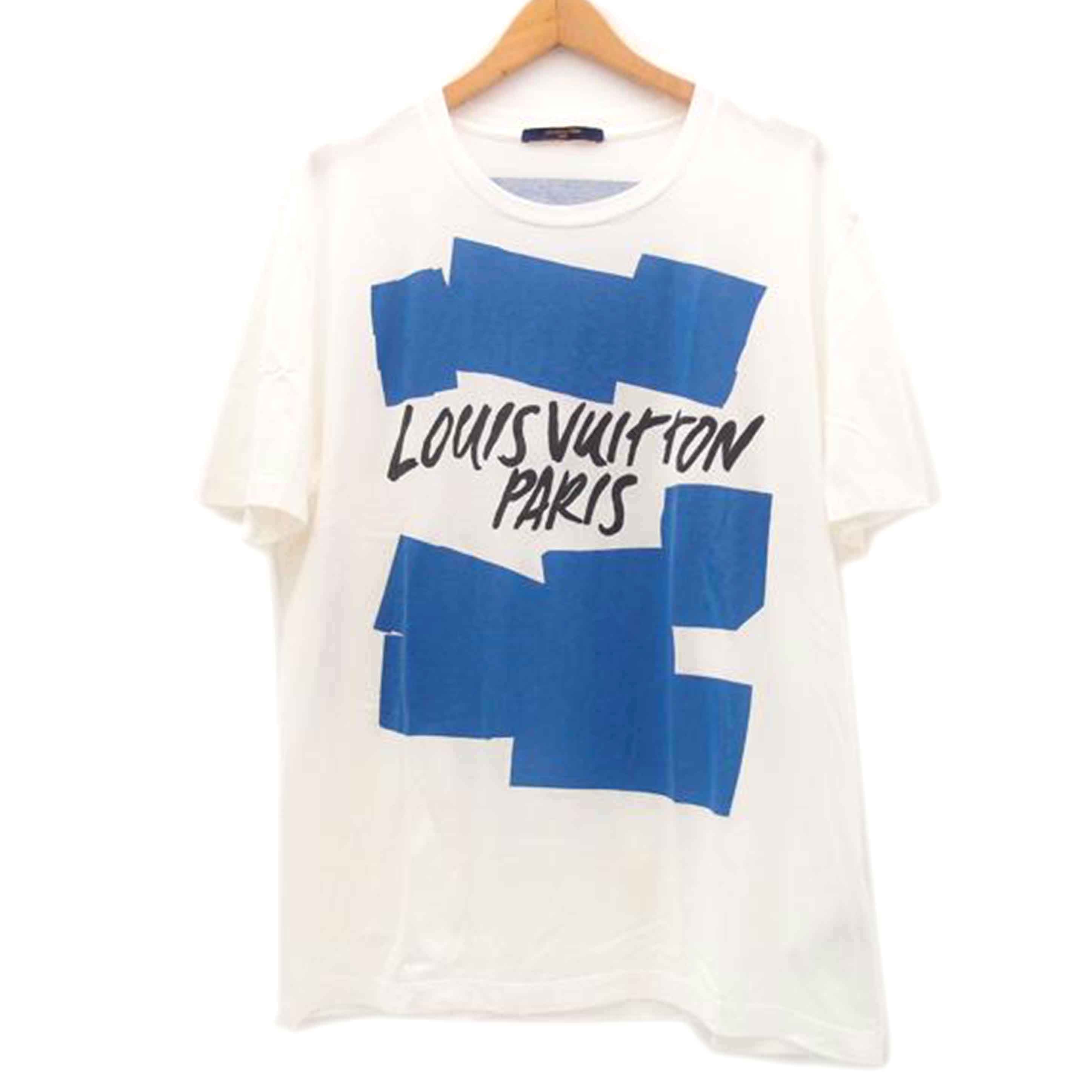 Ｌｏｕｉｓ　Ｖｕｉｔｔｏｎ ﾙｲｳﾞｨﾄﾝ/グラフィックロゴＴシャツＰＯＰ　ＵＰ　ＳＴＯＲＥ　限定（ブルー×ホワイト）/RM181 FMB HE78W//Aランク/69