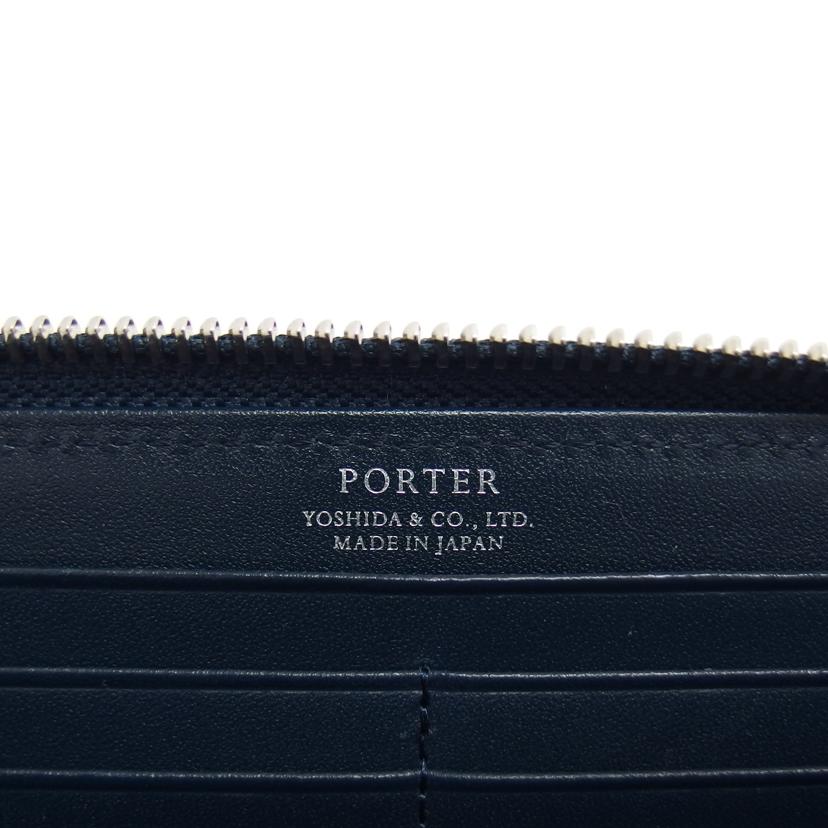 ＰＯＲＴＥＲ ポーター ABLE ウォレット/エイブル／Ｌ字ファスナー長財布／ネイビー/030-03438//Bランク/04